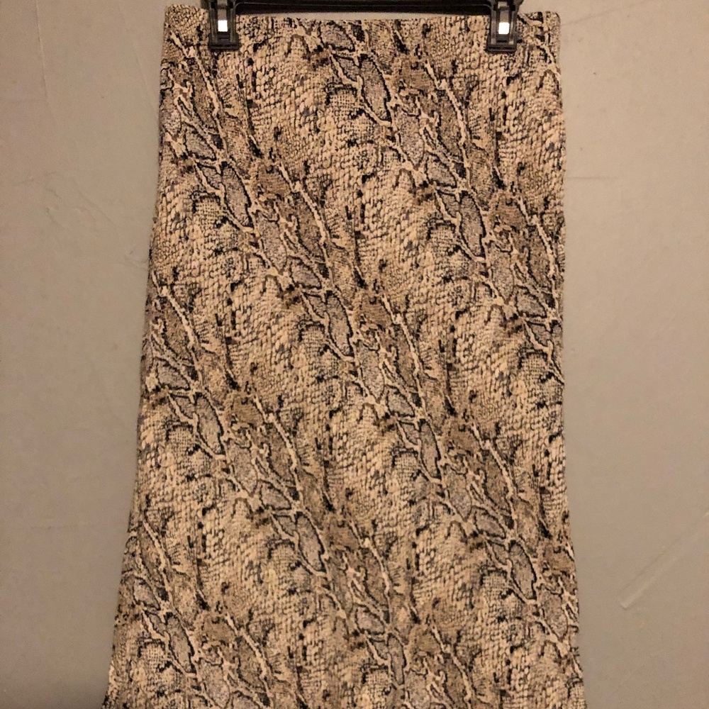 snake print skirt
